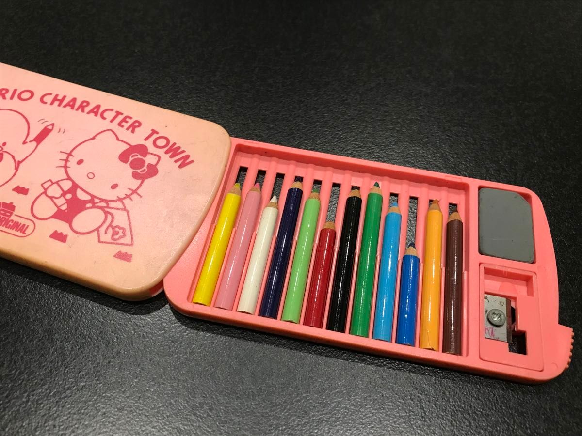 昭和レトロ 1988年 サンリオ ミニ色鉛筆セット タキシードサム ハロー