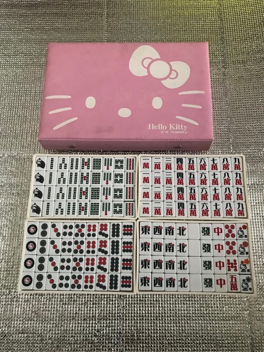 ハローキティ キティちゃん 麻雀セット（マット付き）｜Yahoo!フリマ