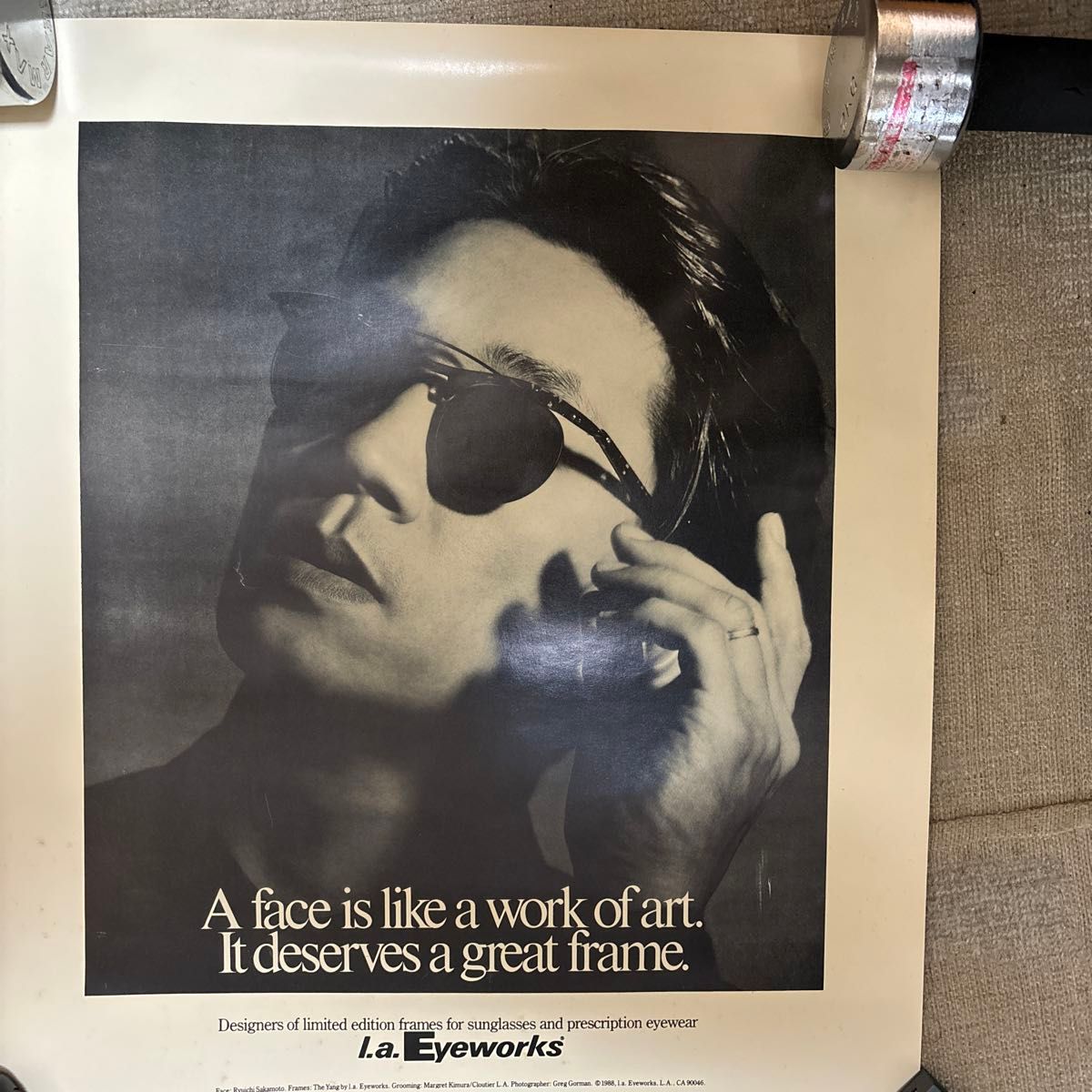 貴重 l a Eyeworks 宣伝用ポスター 坂本龍一｜Yahoo!フリマ（旧PayPay