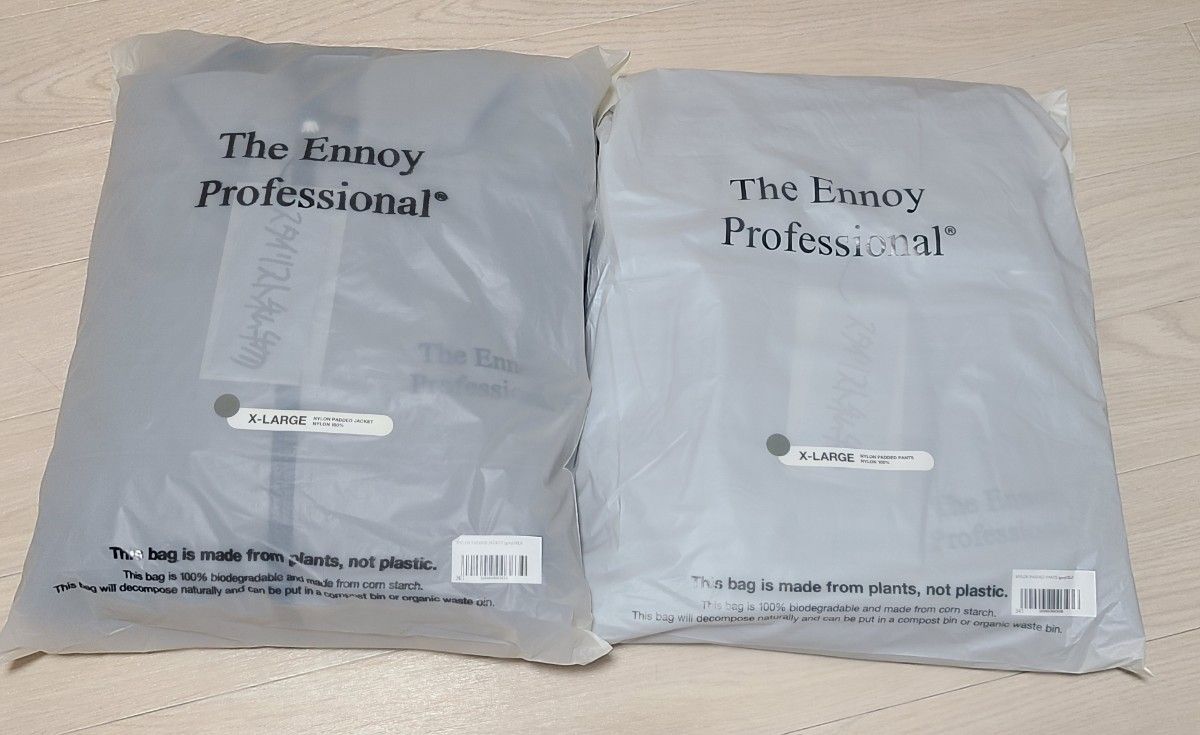 ennoy NYLON PADDED (Frost Gray) XLサイズ エンノイ スタイリスト私物
