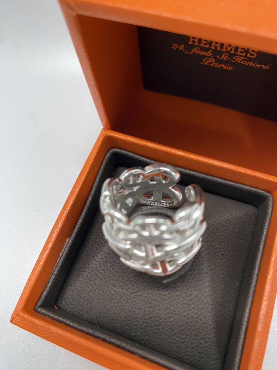 未使用新品】HERMES エルメス シルバーリング シェーヌダンクル