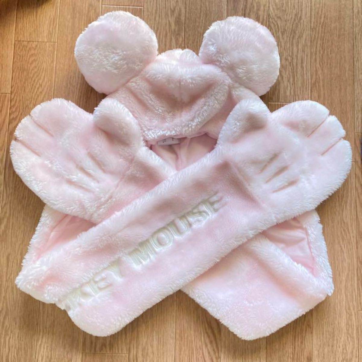 ディズニー ミニー マフラーファンキャップ ピンク｜Yahoo!フリマ（旧