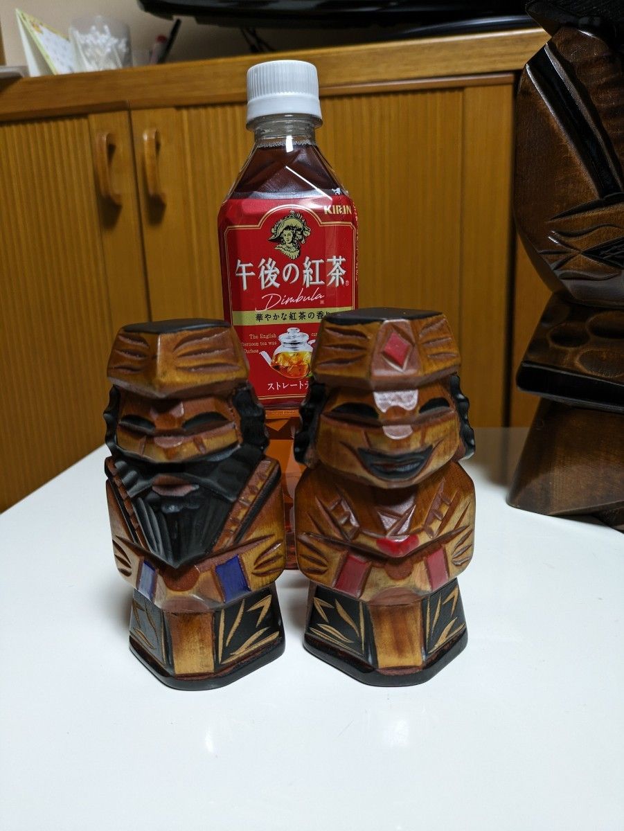 アイヌ民芸品ニポポ人形木彫りアンティーク 昭和レトロ 置物インテリア