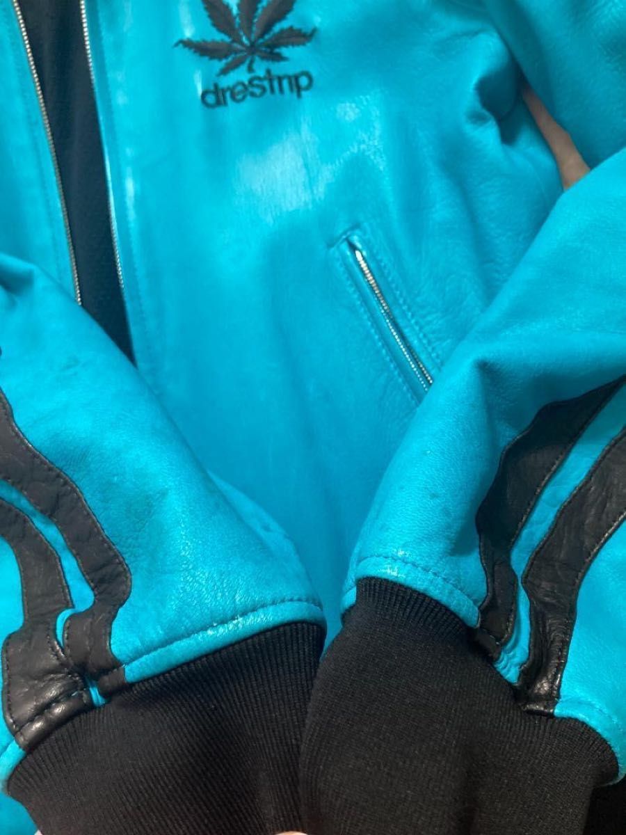 drestrip(ドレストリップ)／ディアスキンレザー ハイネックジャージ 1