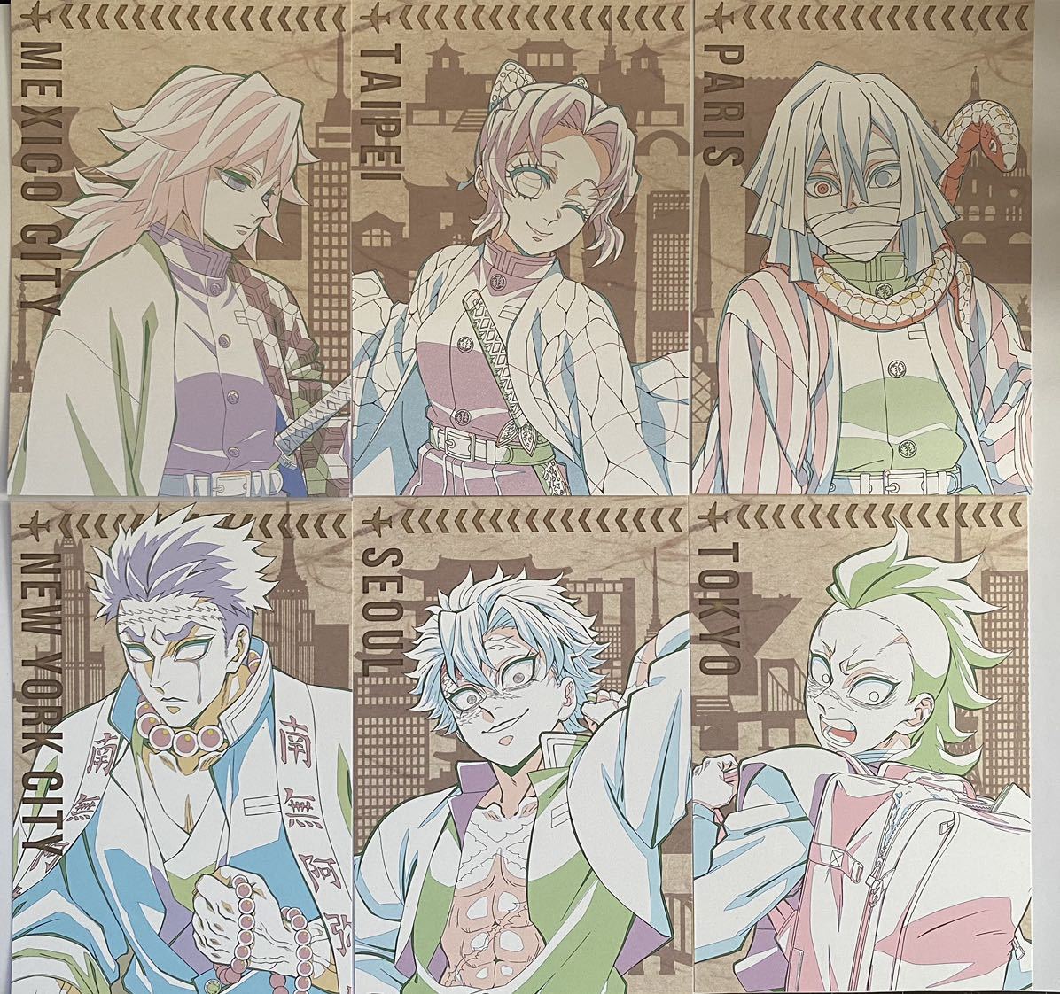 ufotable dining 鬼滅の刃 柱稽古編 ワールドツアー ポストカード 6種