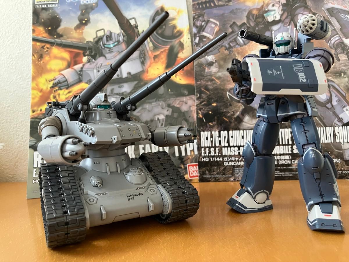 HG ガンキャノン最初期型 ガンタンク初期型 ガンダム ジ・オリジン THE