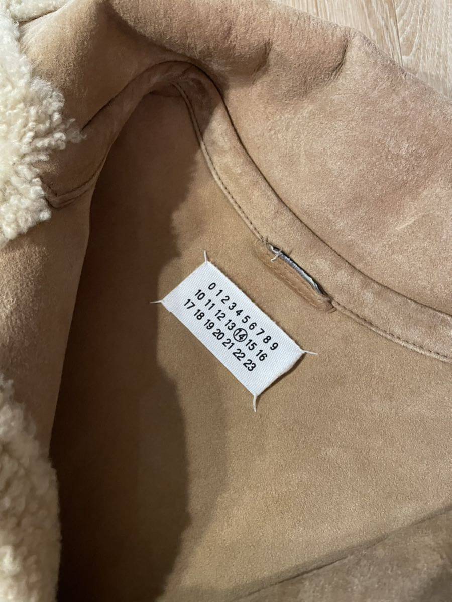 美品マルタンマルジェラ14 margiela ムートン レザージャケット