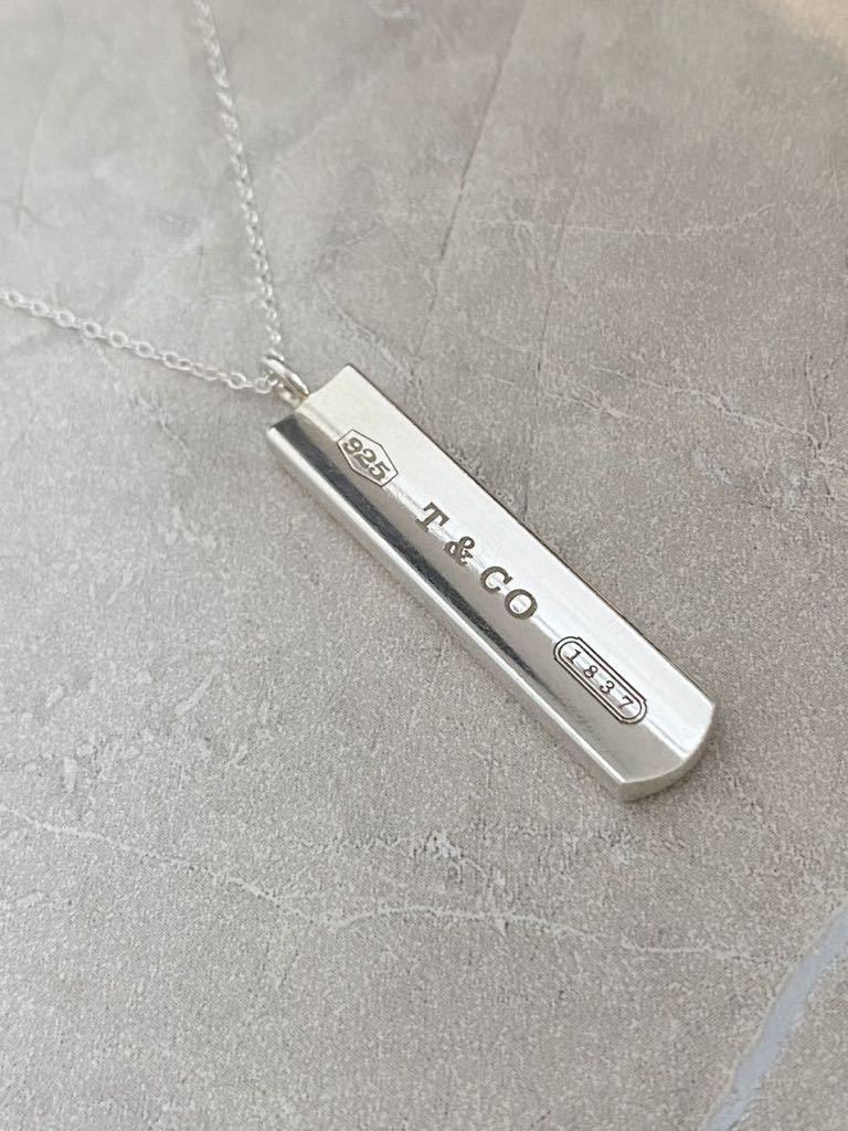 TIFFANY ティファニー 1837 ナローバー シルバー ネックレス 40