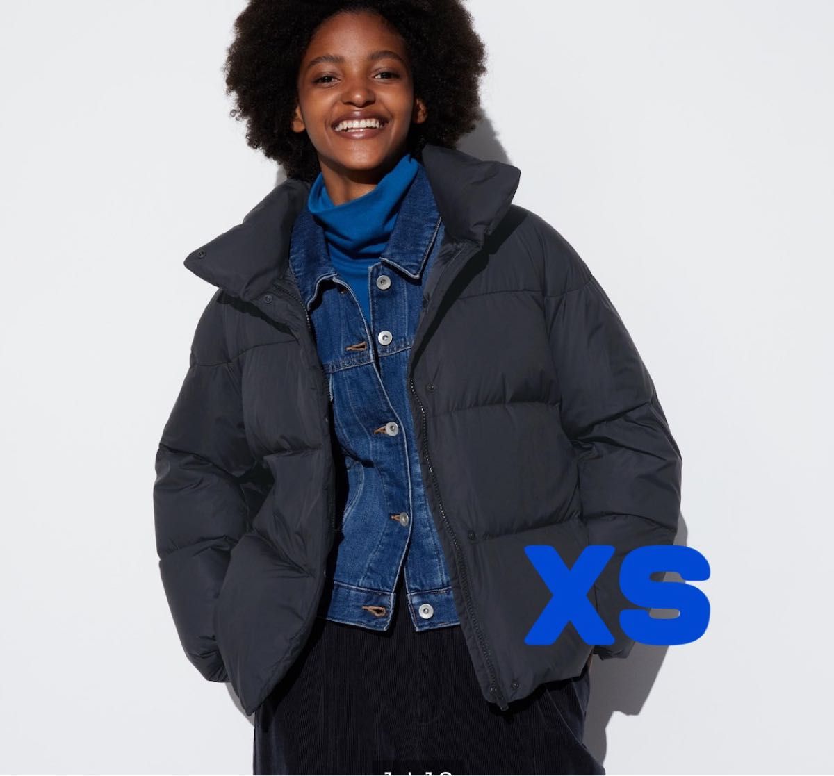 ユニクロ パウダーソフトダウンジャケット NANODESIGN ブラック XS