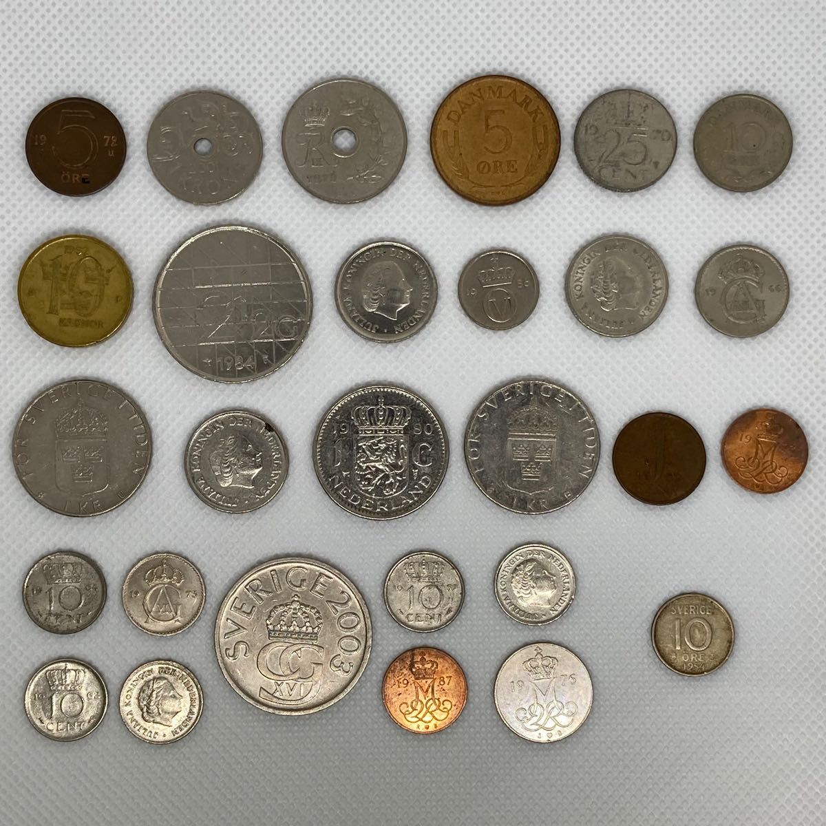 まとめ売り スウェーデン硬貨 ノーウェア硬貨 デンマーク硬貨