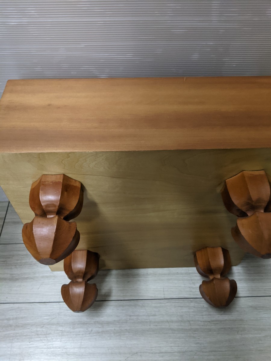 檜製 ヒノキ 脚付き 碁盤 囲碁盤 卓上 囲碁盤 ボードゲーム 脚付 碁盤