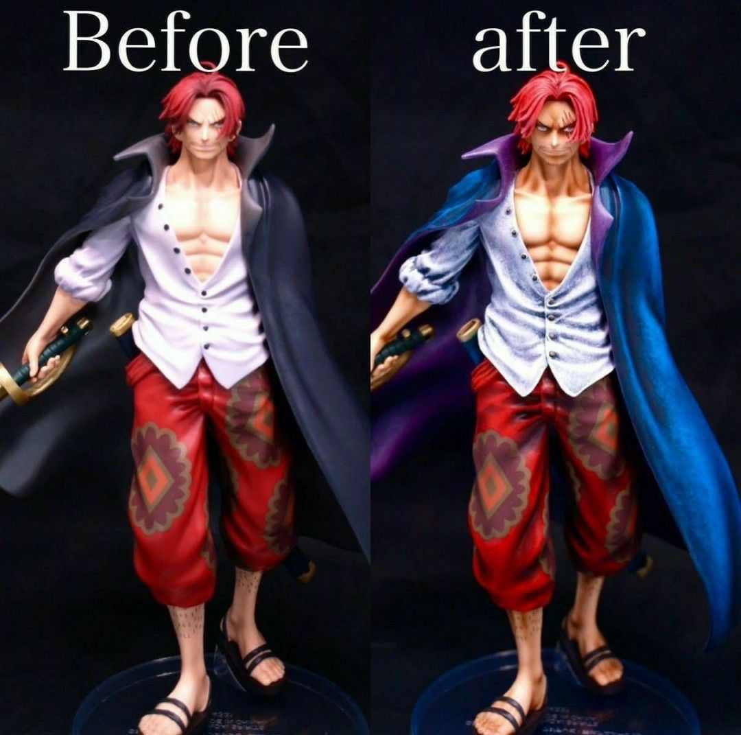 ワンピース シャンクス フィギュア リペイント 一番くじ ワンピース 新