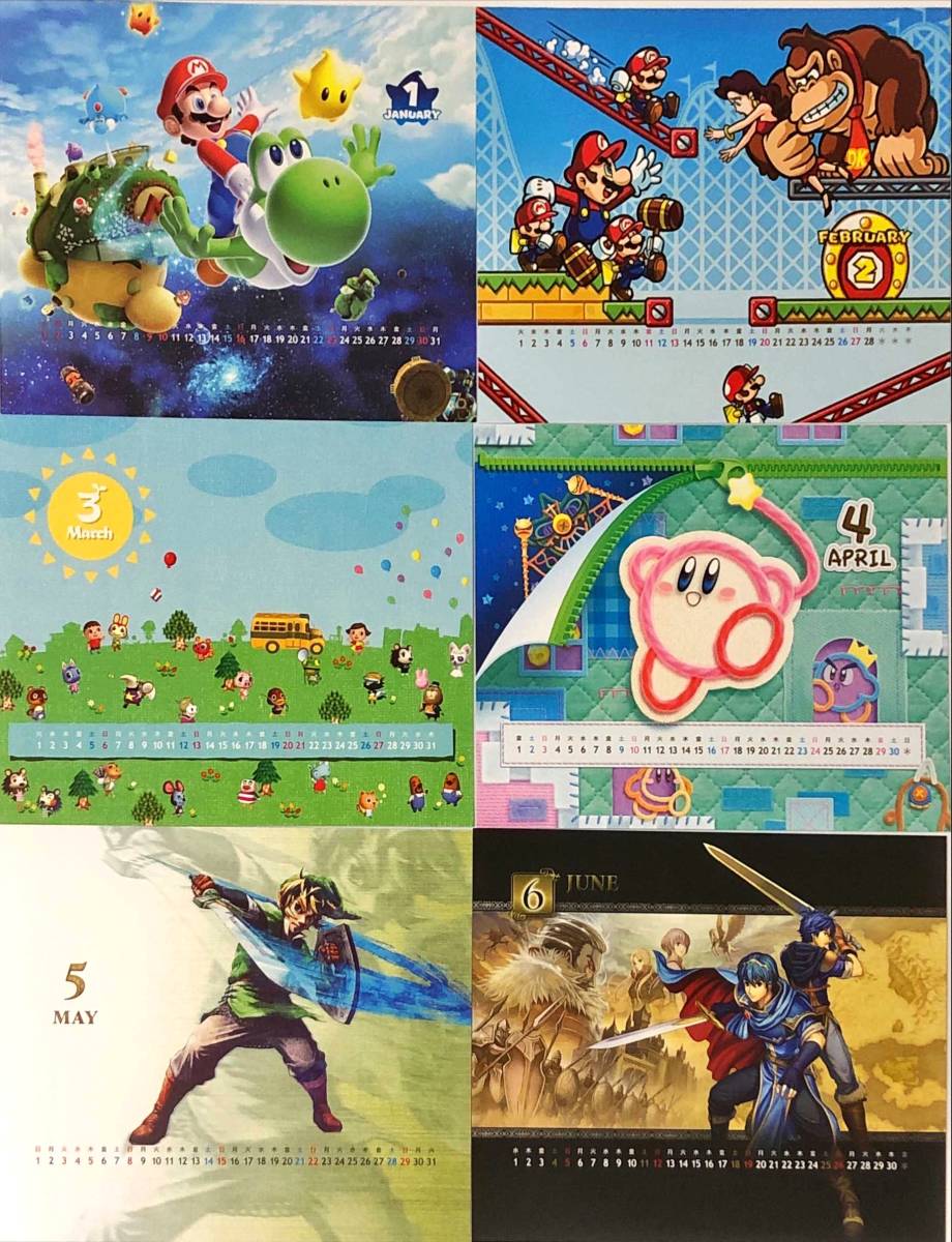 クラブニンテンドー 2011 カレンダー ／ マリオ カービィ ゼルダ