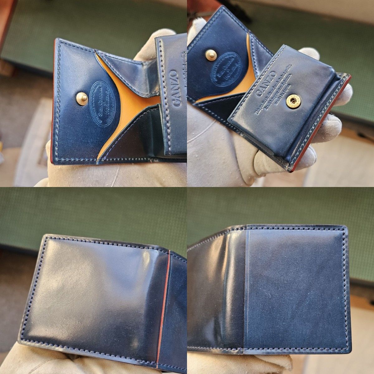 未使用 交渉歓迎 ガンゾ shell シェルコードバン BOX 小銭入れ