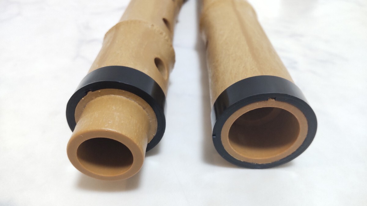 美品 樹脂製 尺八 五孔 一尺八寸 全長約54cm プラスチック 和楽器 本体