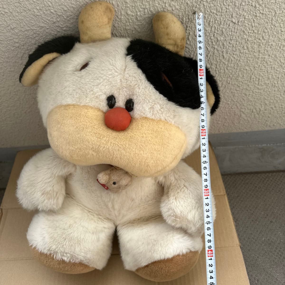オオイケ モーモー ぬいぐるみ 牛 ウシ 昭和レトロ 当時物 玩具 動物