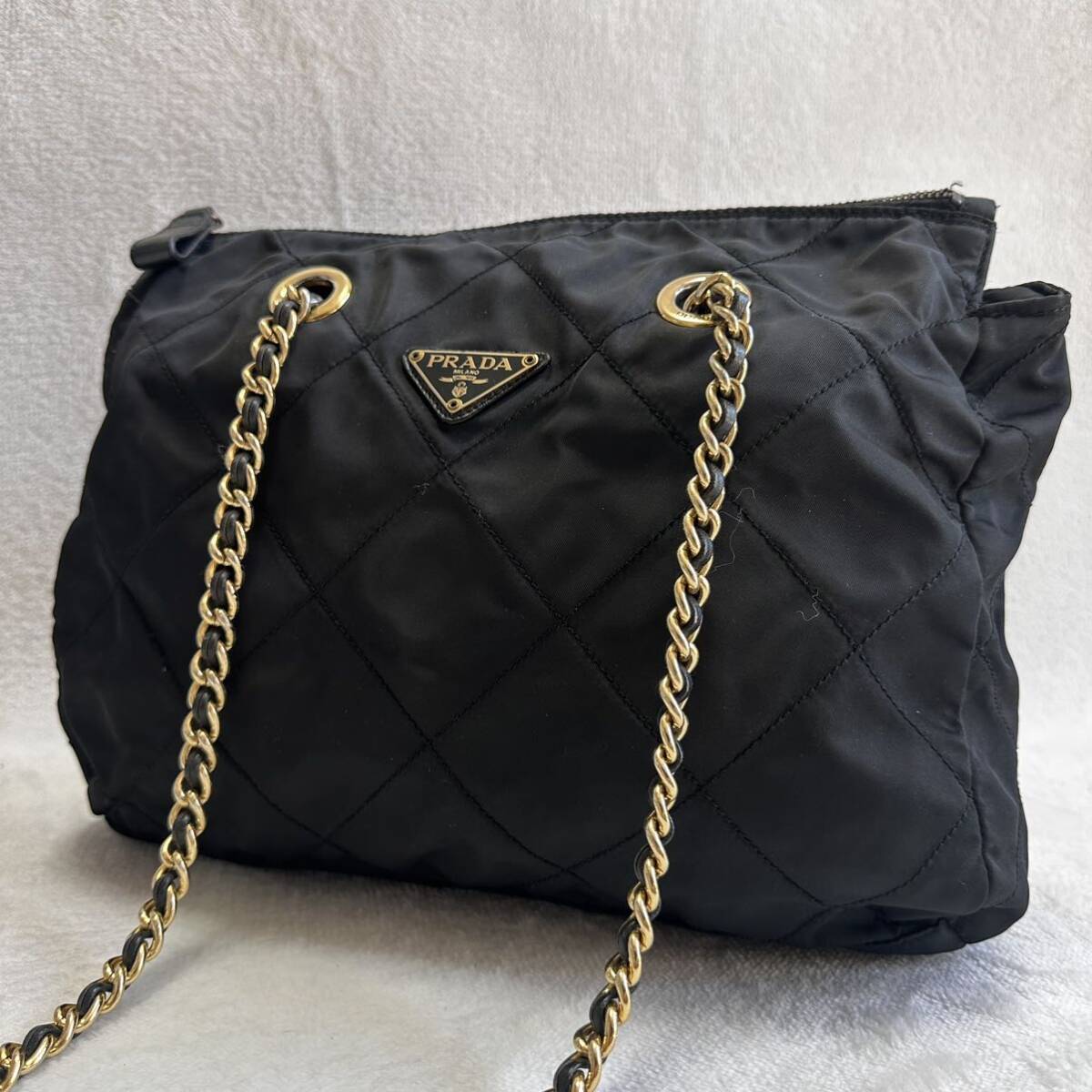Yahoo!オークション - 1円〜 【美品】 PRADA プラダ ナイロン チェーン