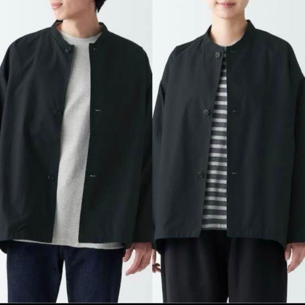 MUJI Labo ムジラボ 撥水高密度織りスタンドカラージャケット男女兼用