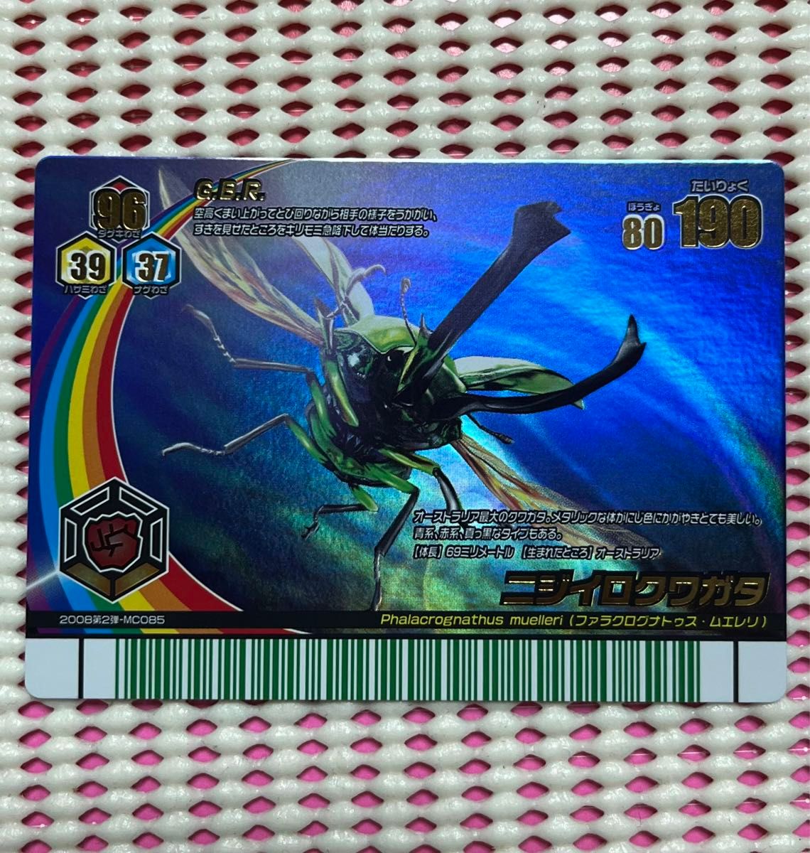 ムシキング アダー完結編 2008夏レインボー ニジイロクワガタ（緑