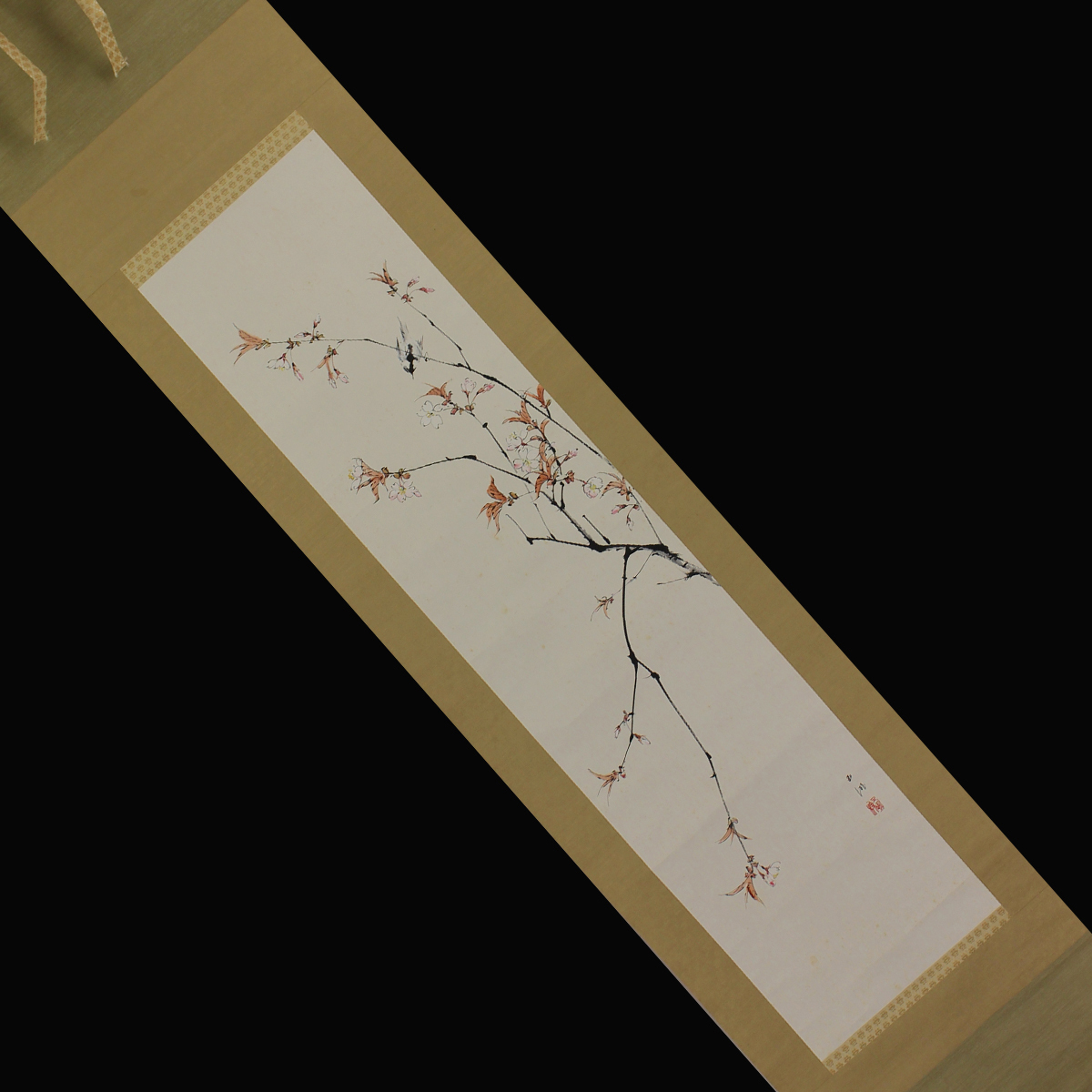 Yahoo!オークション - 【真作】佐野五風【山桜】 紙本 共箱 掛軸 x0309