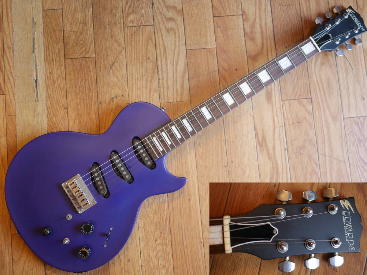 Yahoo!オークション - EDWARDS by ESP【E-I-85LP Purple】LUNA SEA IN