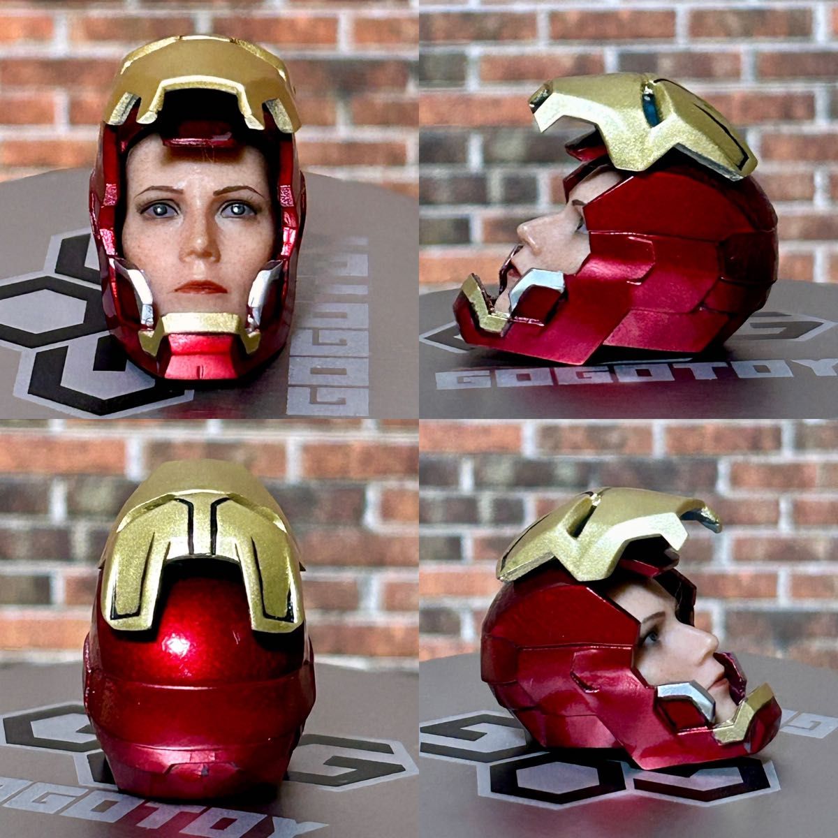 1/10サイズ ZDTOYS アイアンマン マーク42用 ペッパーヘッド(GOGOTOY