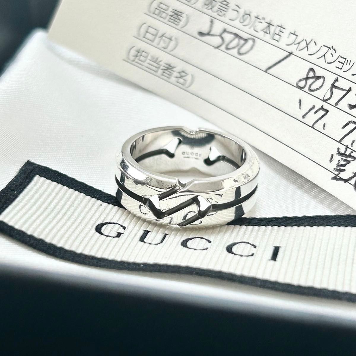 GUCCI グッチ ノット インフィニティ リング 10号 指輪 シルバー ユニ