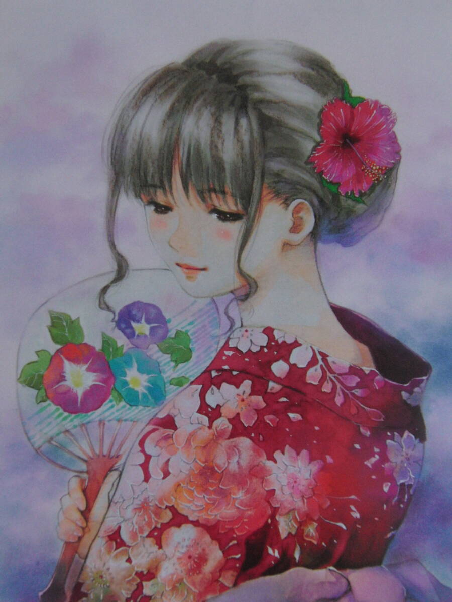 安田靫彦、【木花開耶姫】、希少な額装用画集より、新品額装付 安田