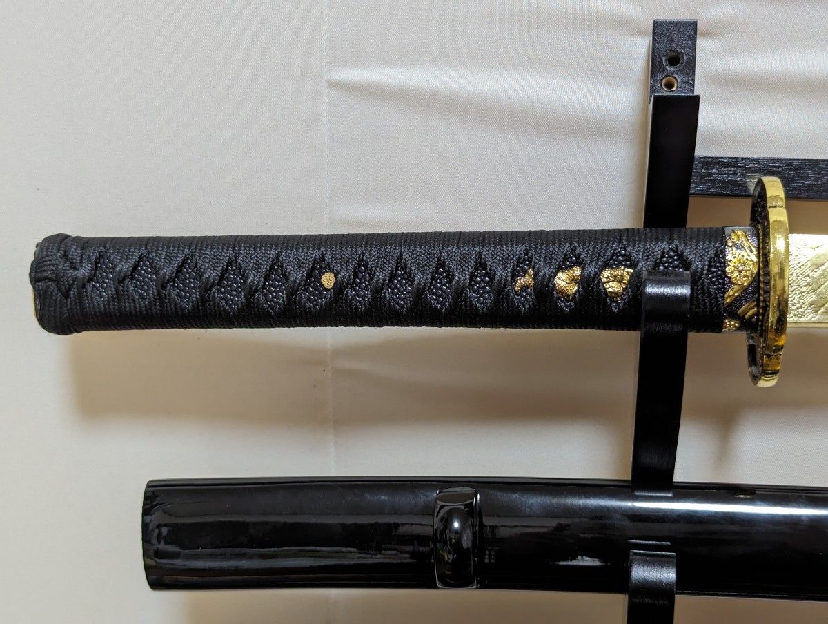 高級豪華版居合刀大小2本 青柄 桜透し木瓜鍔 高級豪華版居合刀大小2本