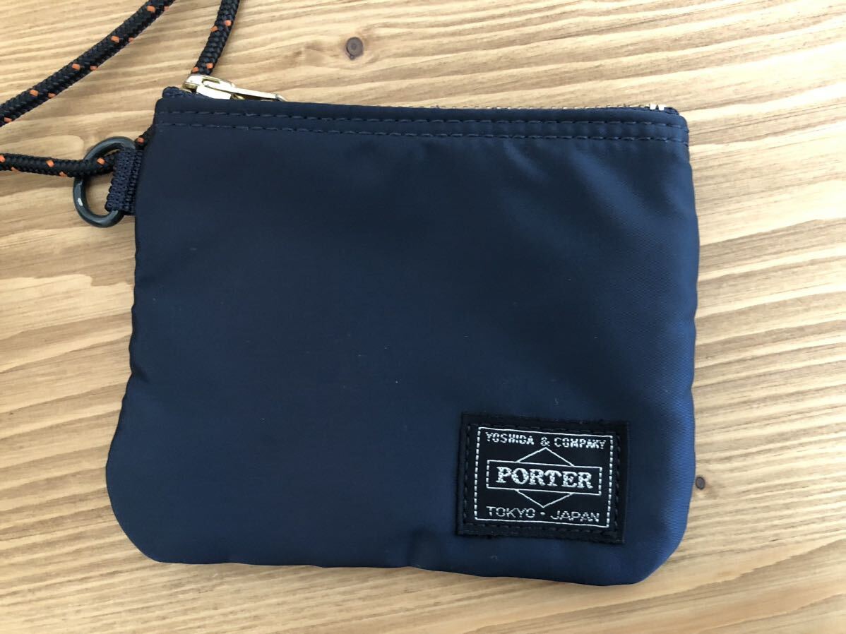 美品 PORTER OFFICER KIT iron blueオフィサーキット 吉田カバン