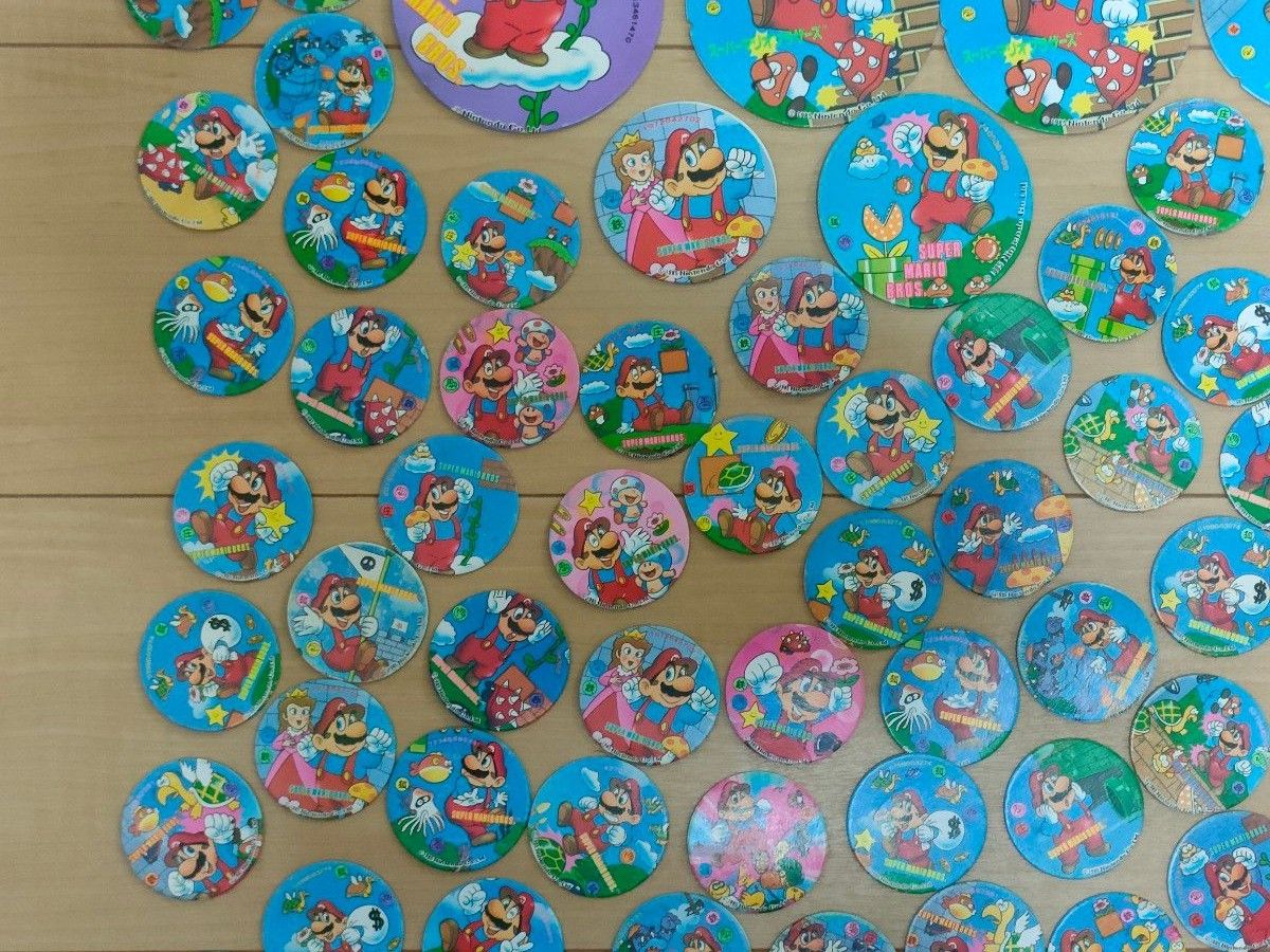スーパーマリオ メンコ 93枚 当時物 面子 めんこ 昭和レトロ スーパー