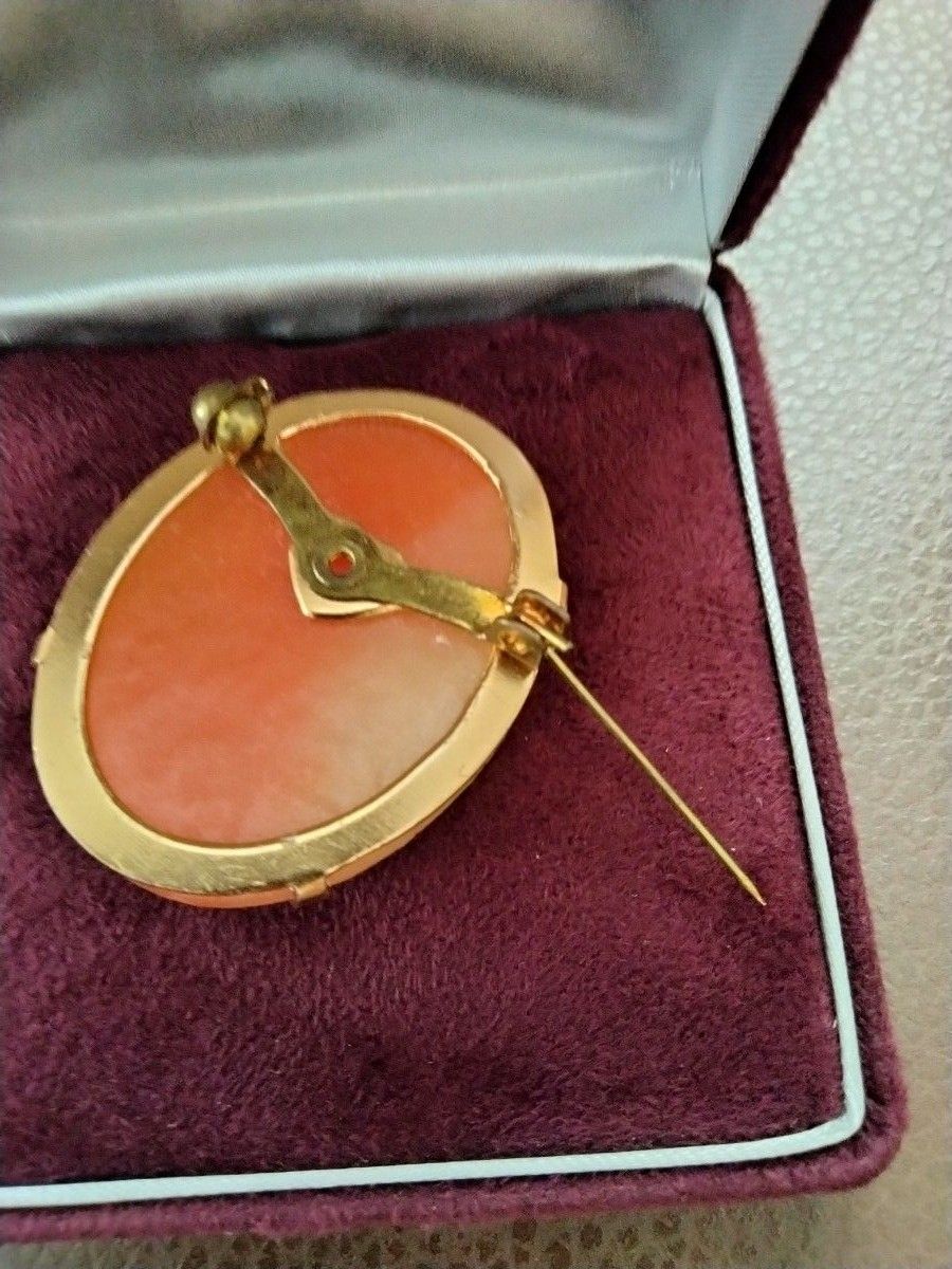 お値下げセール価格 【USED】【昭和レトロ】 カメオ ブローチ シェル