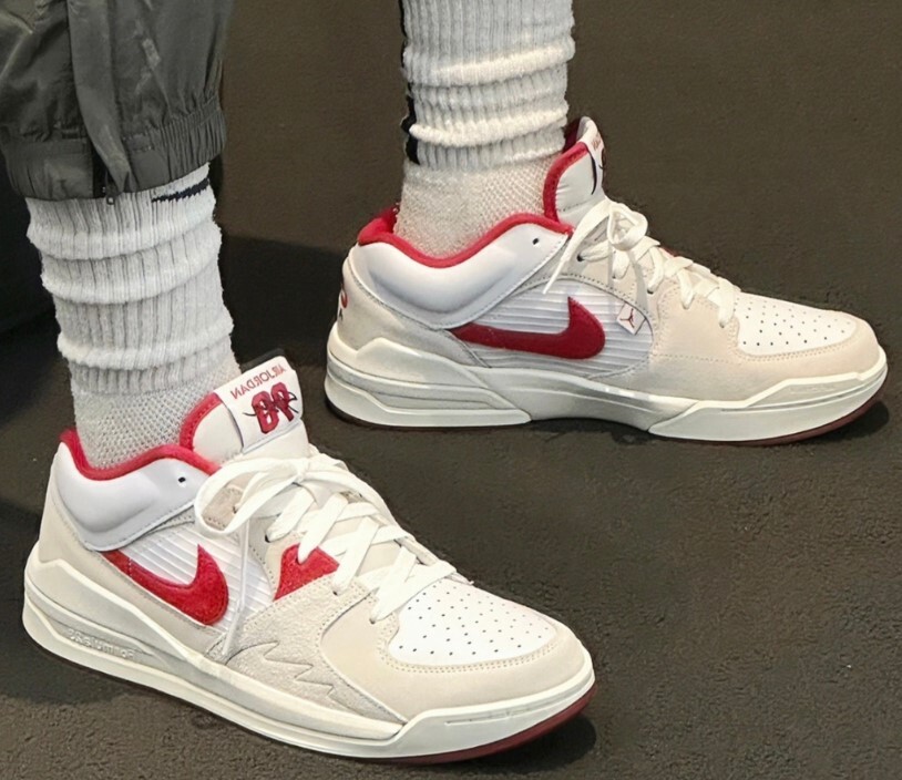 新品 送料込 NIKE JORDAN STADIUM 90 US12/30cm 白/赤 ナイキ