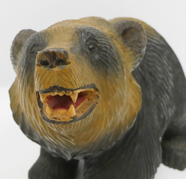 Yahoo!オークション - 02 65-594106-23 [Y] 北海道 木彫 熊 八雲 やく