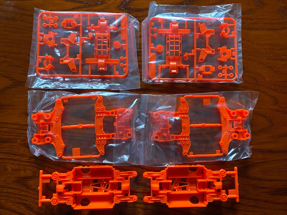 ミニ四駆 蛍光オレンジMSシャーシ 2個｜Yahoo!フリマ（旧PayPayフリマ）