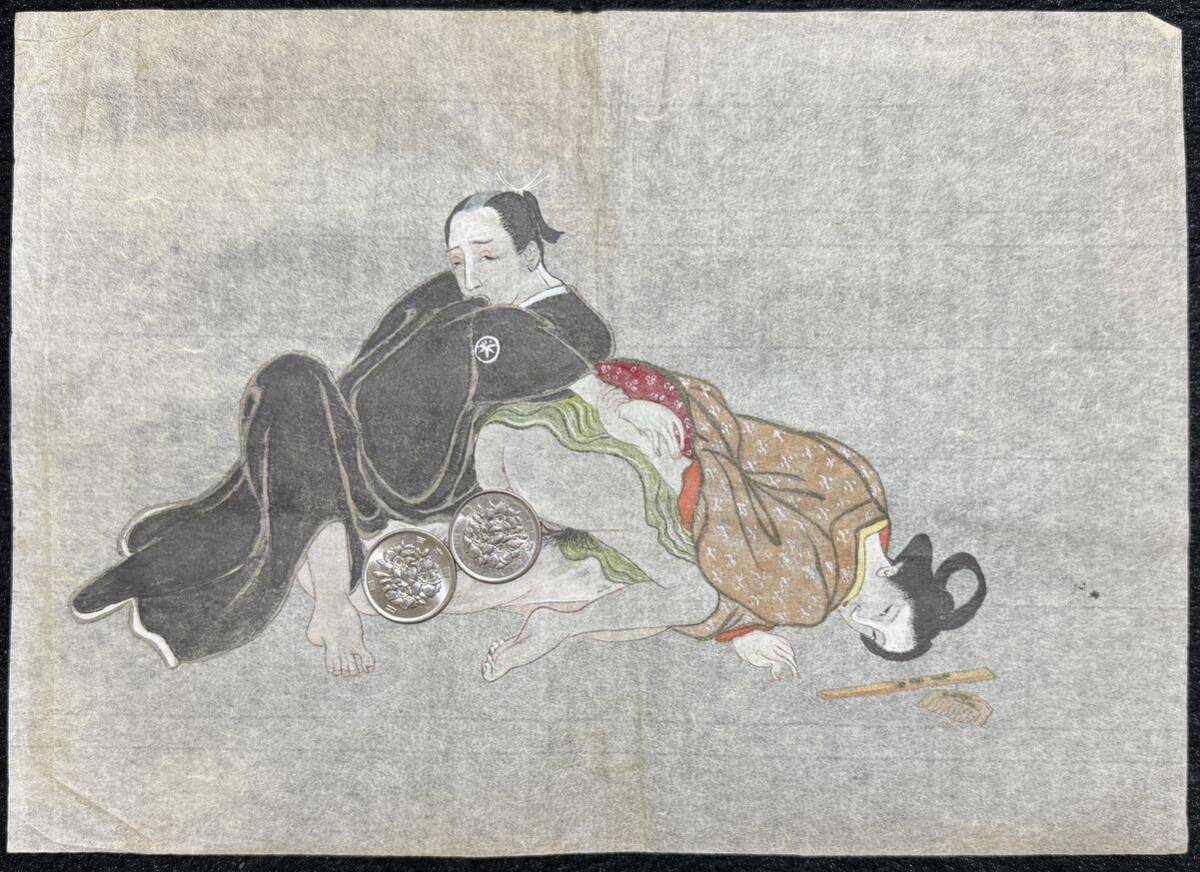 Yahoo!オークション - 真作/明治期肉筆春画 浮世絵 艶本 枕絵 秘画 裸