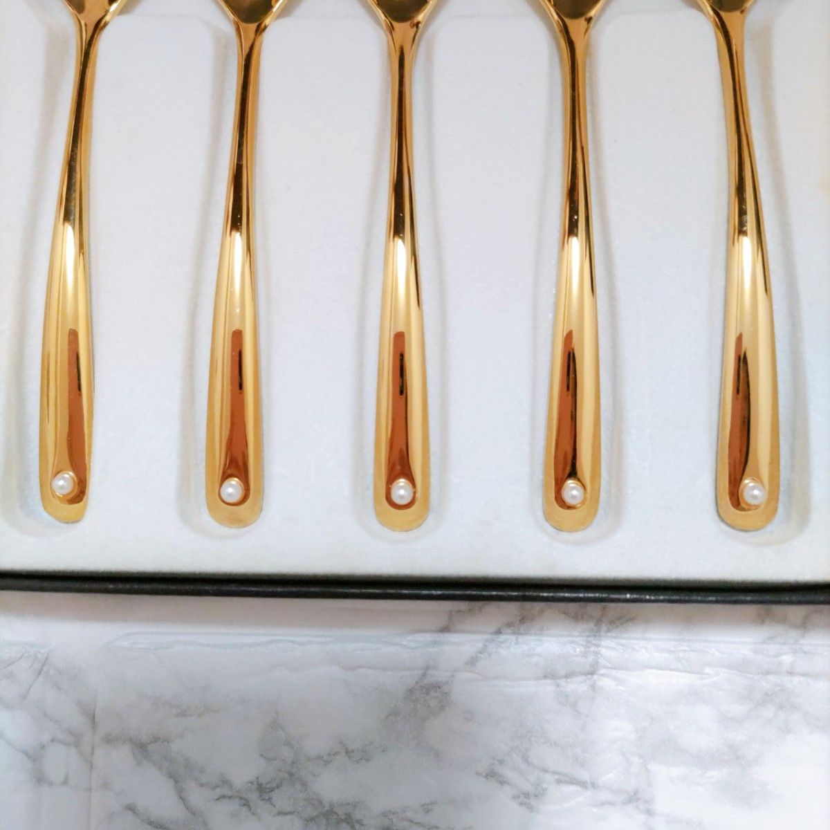 未使用 ミキモト 24金仕上げ パール付 スプーン フォーク セット