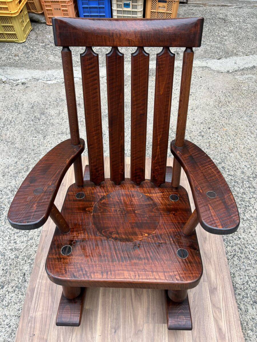 Yahoo!オークション - 金太郎 矢澤 ロッキングチェア 木製 椅子 アンテ