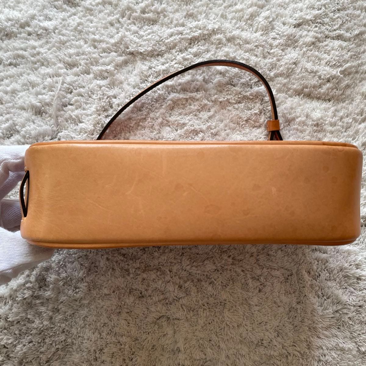 COACH コーチ シグネチャー レザー キャンバス ハンドバッグ