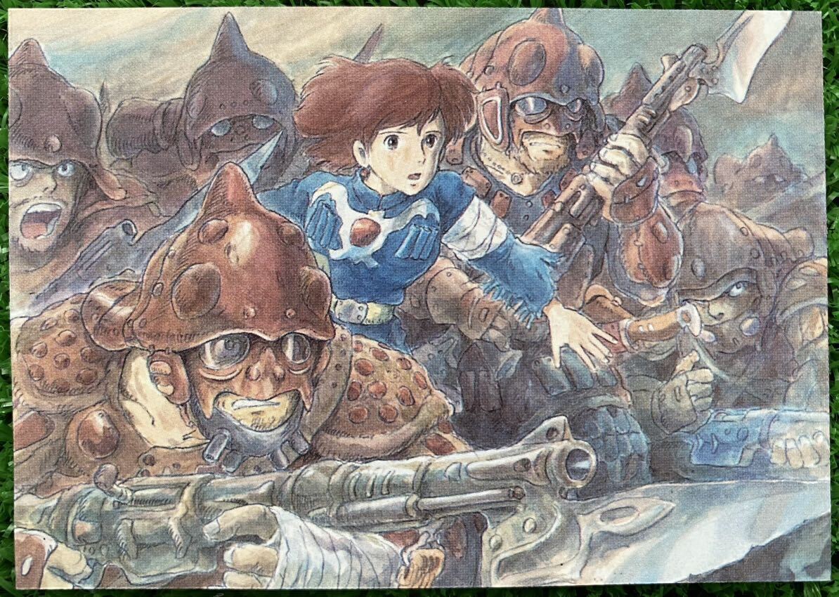 激レア】風の谷のナウシカ オリジナルイラストB 3枚セット 切抜き 宮崎