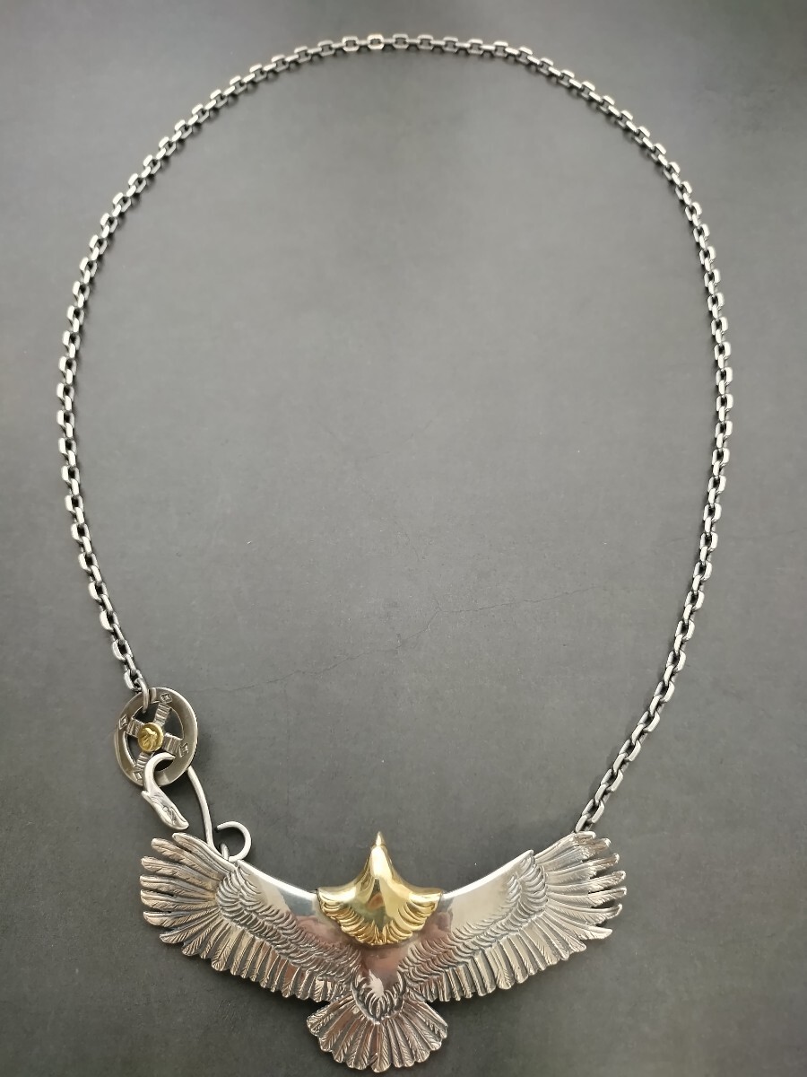 goro's【OLD大イーグル&細角チェーン】画像全てセット 金メタル付き