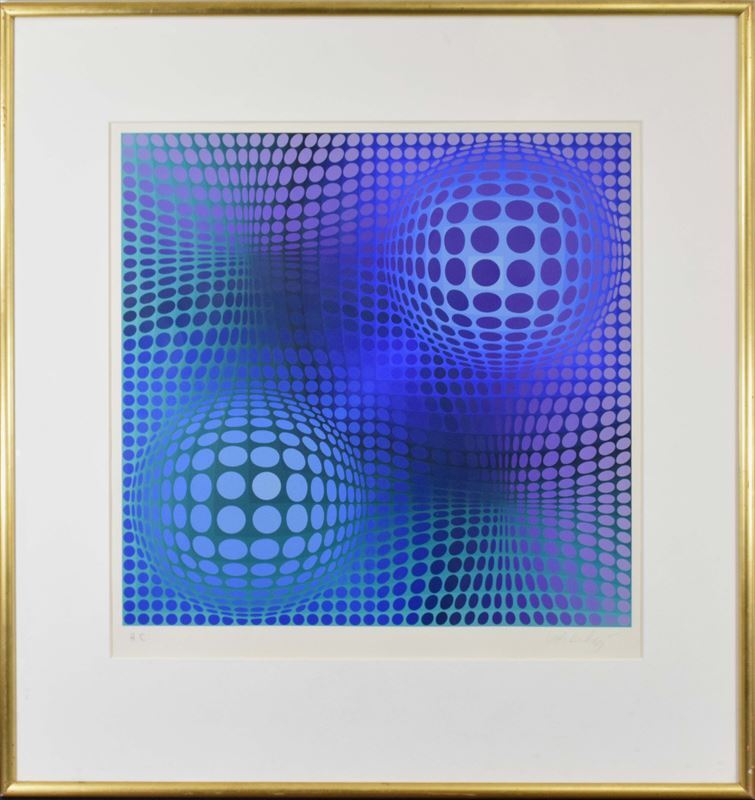 Yahoo!オークション - 真作 ヴィクトル・ヴァザルリ シルクスクリーン