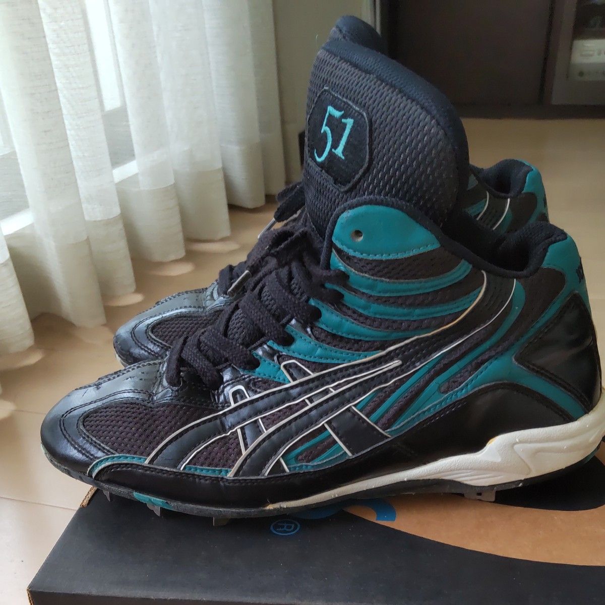 早い人勝ち アシックス イチロースパイク(マリナーズ)2002モデル