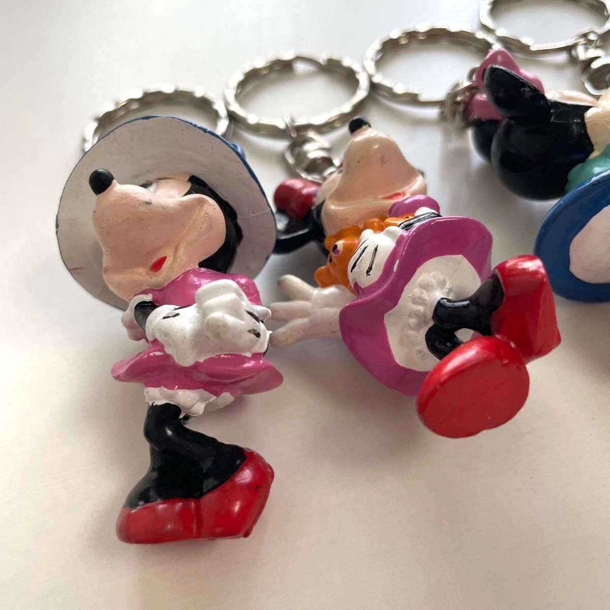 レア 希少 ディズニー キーホルダー レトロ 5個 セット まとめ ミニー