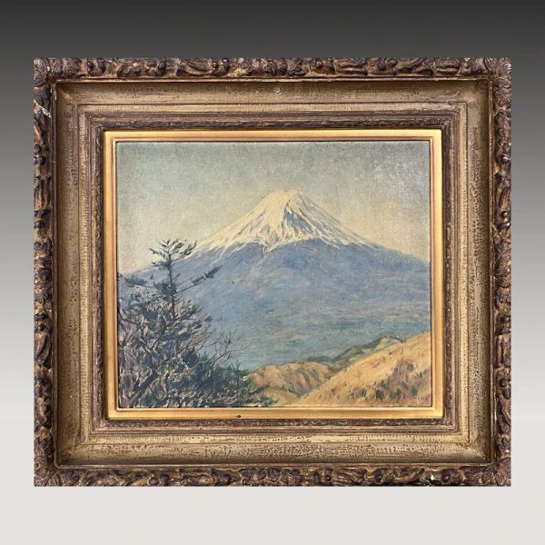 ビクトールスパン真作油彩乗馬20号鑑定二度した真作肉筆鑑定