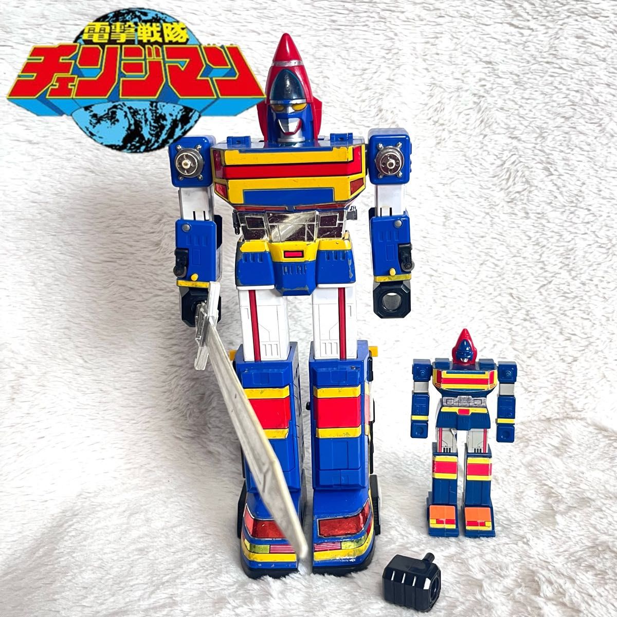 当時物 電撃合体 チェンジロボ 電撃剣 DX 超合金 電撃戦隊