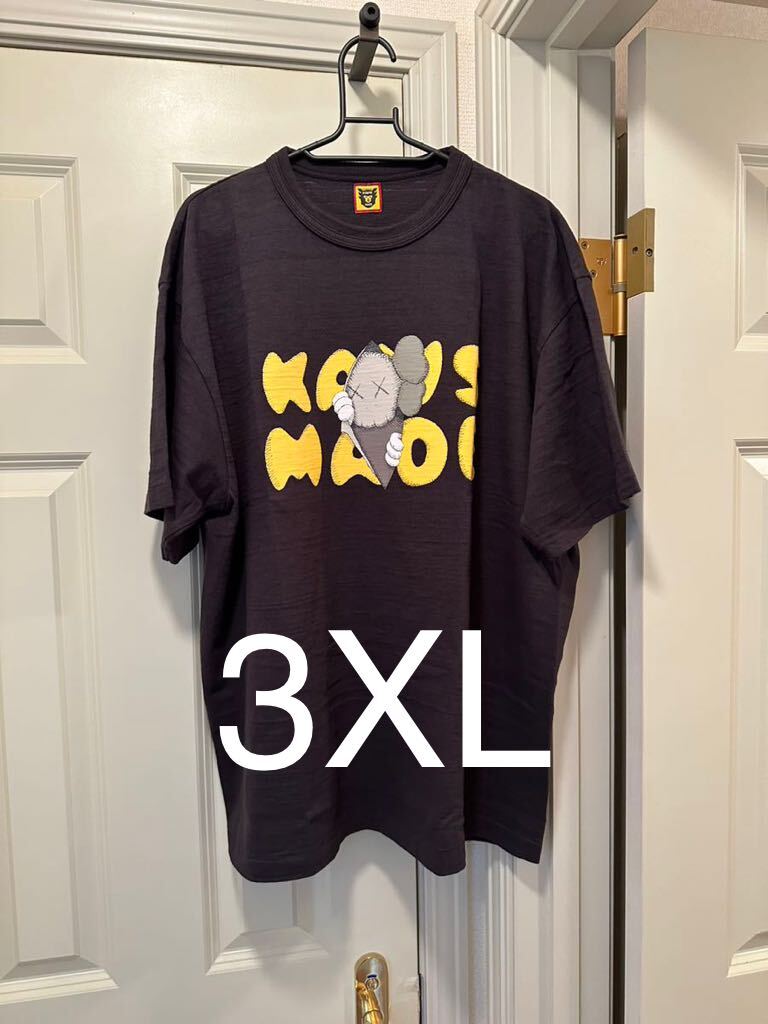 3XL HUMAN MADE KAWS MADE GRAPHIC T-SHIRT #1 BLACK ヒューマンメイド