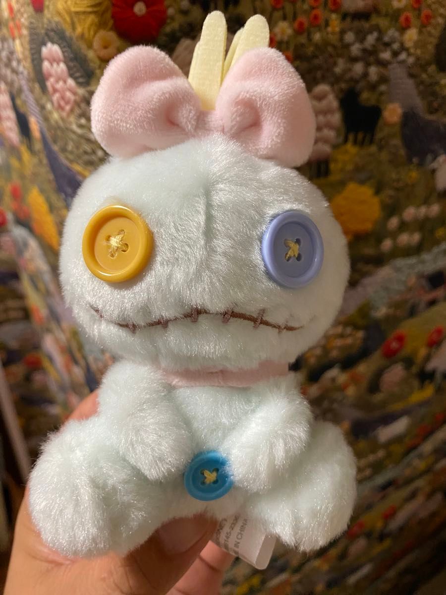 ディズニーストア スティッチ スクランプ ぬいぐるみキーチェーン