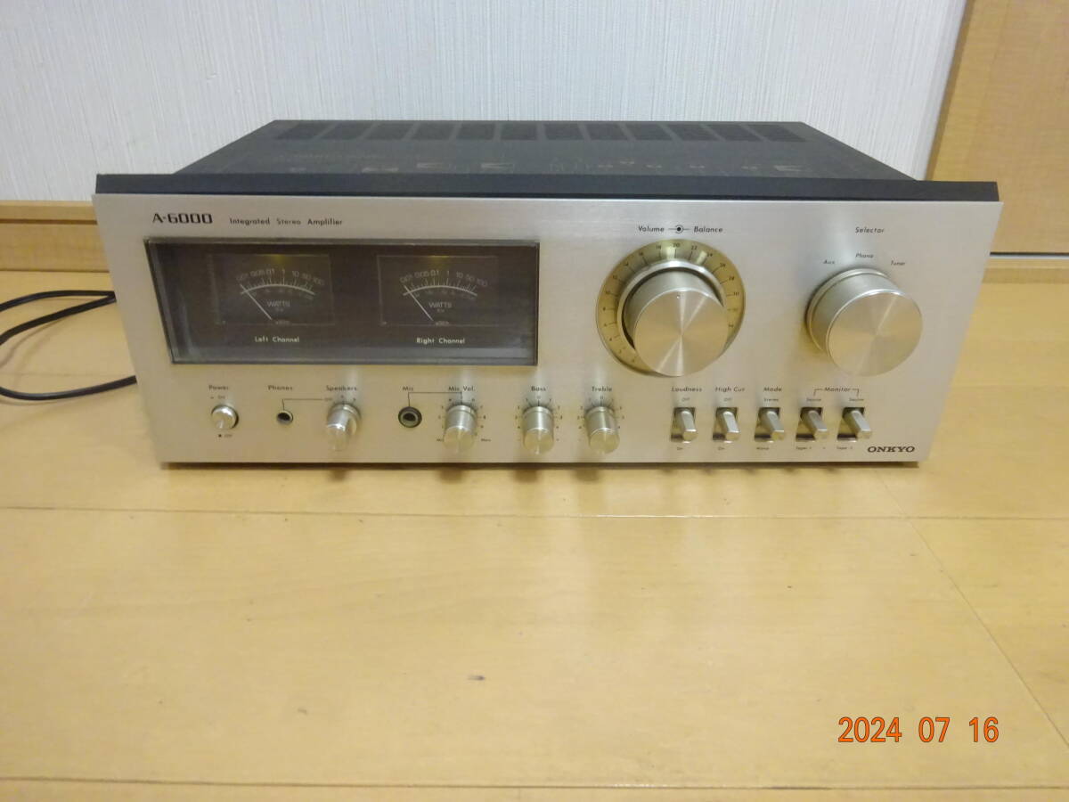 希少 ONKYO A-6000 インテグレーテッド ステレオアンプ 動作品 希少