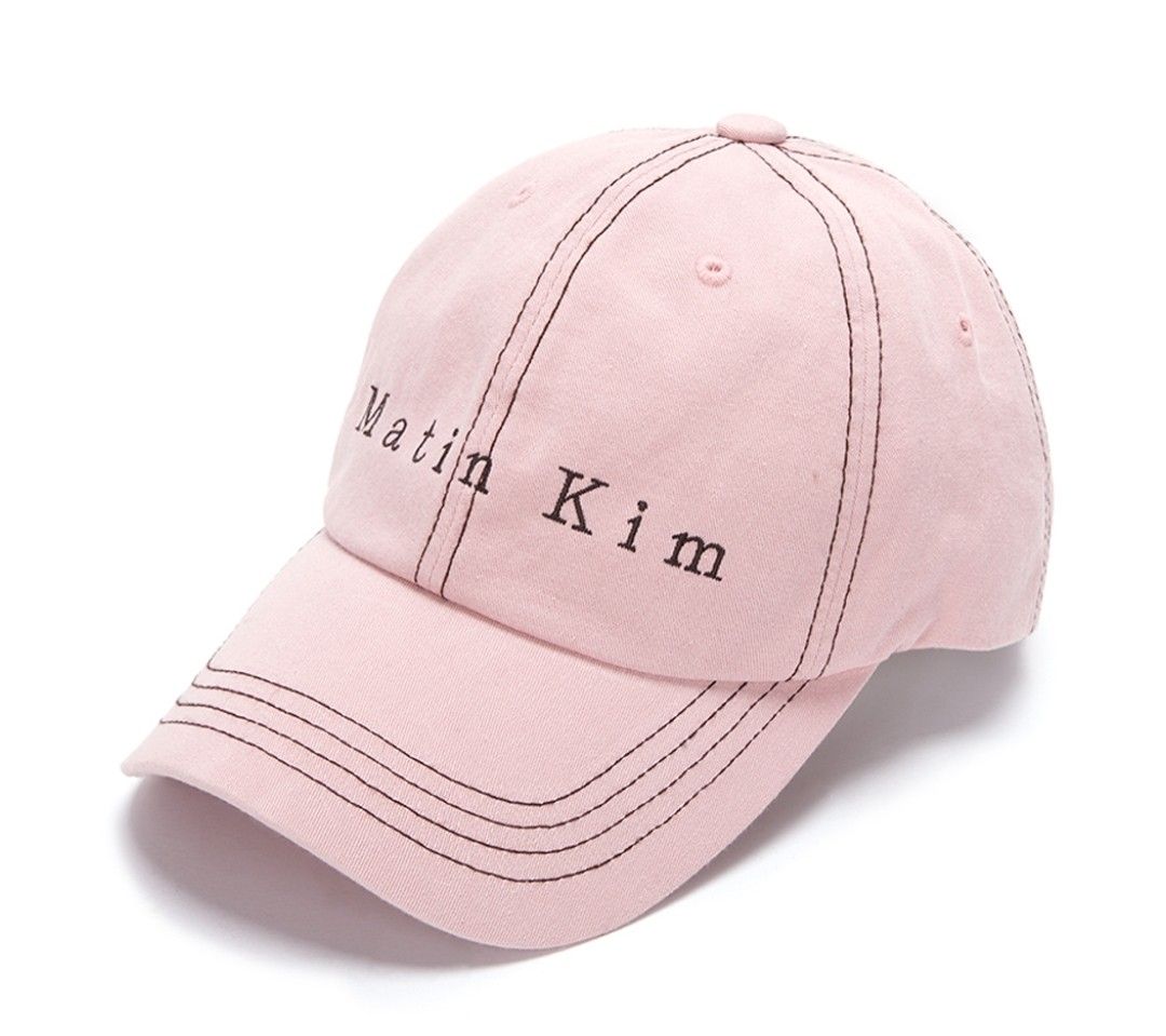 新品未使用】MatinKim マーティンキム ステッチボールキャップ ピンク